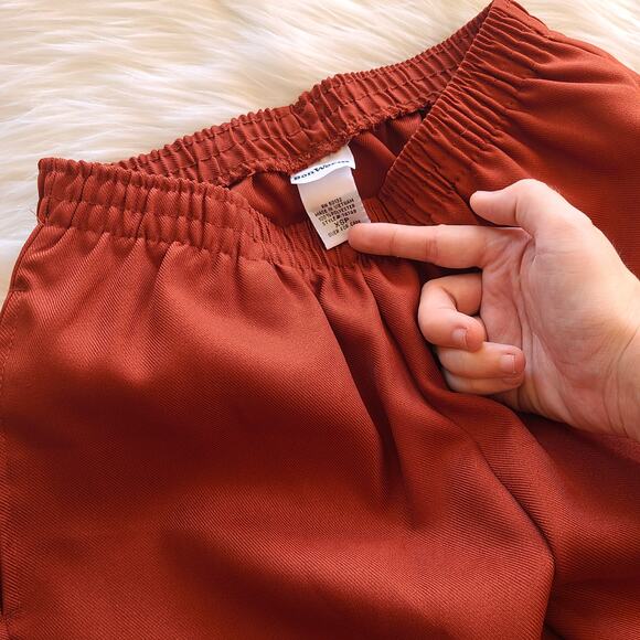 Vintage Terracota Rust High Waist Straight Leg Trouser Pant XSP Front Seam - Picture 4 of 4